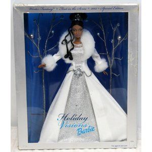 2003 Mattel Holiday Visions Barbie Doll Winter Fantasy Special Edition Glitter